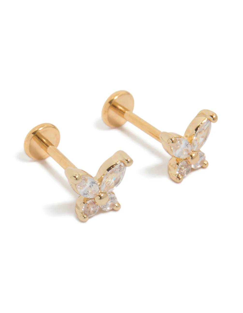 482-gold-plated-titanium-cubic-zirconia-butterfly-flat-back-studs-2.webp Gold Plated Titanium Cubic Zirconia Butterfly Flat Back Studs