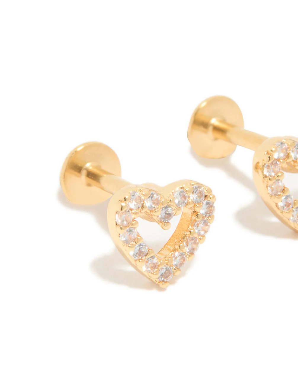 484-gold-plated-titanium-cubic-zirconia-open-heart-flat-back-studs-4.webp Gold Plated Titanium Cubic Zirconia Open Heart Flat Back Studs