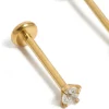 485-gold-plated-titanium-cubic-zirconia-threadless-flat-back-nose-studs-4.webp Gold Plated Titanium Cubic Zirconia Threadless Flat Back Nose Studs