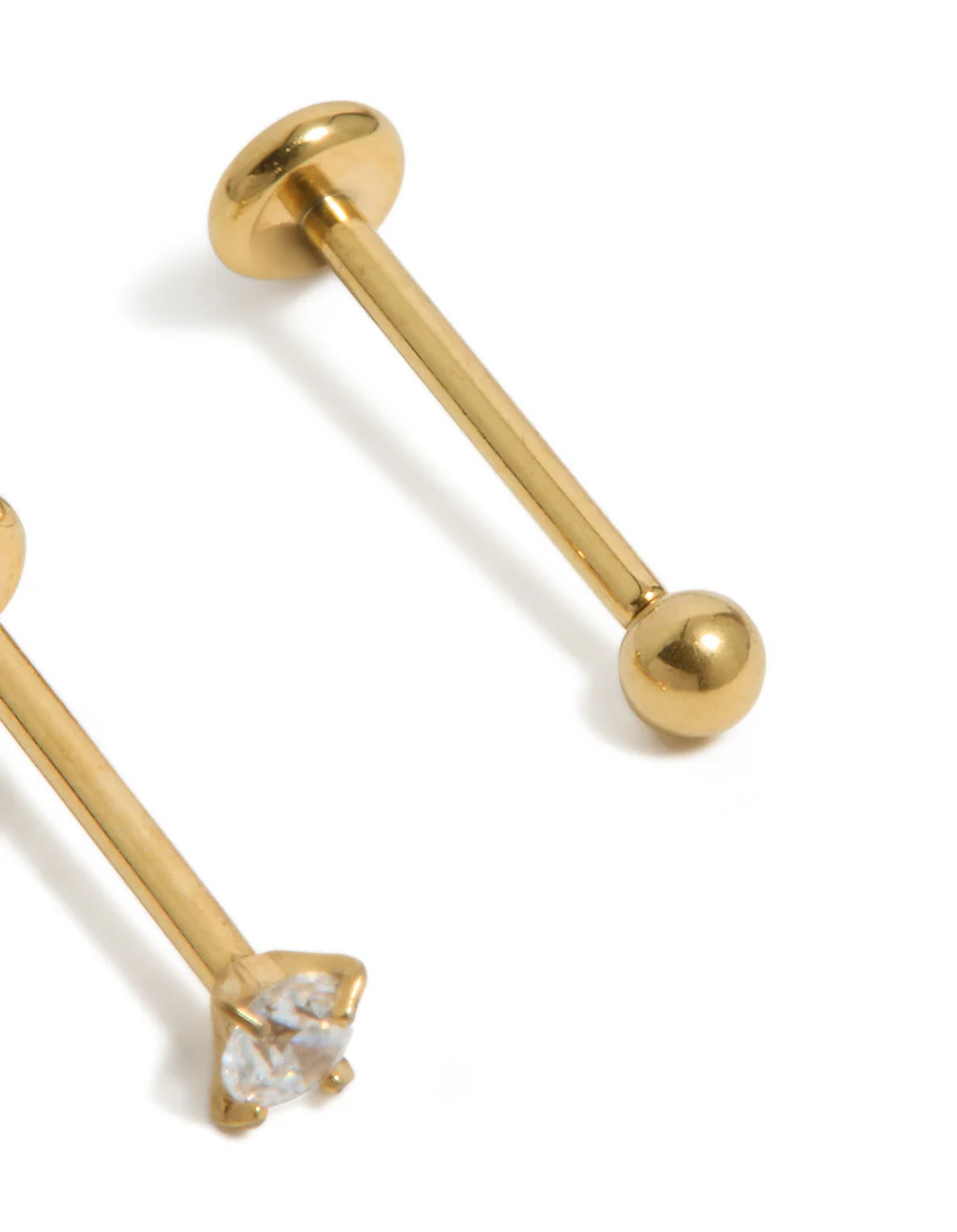 485-gold-plated-titanium-cubic-zirconia-threadless-flat-back-nose-studs-5.webp Gold Plated Titanium Cubic Zirconia Threadless Flat Back Nose Studs