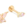 488-gold-plated-titanium-pink-cubic-zirconia-butterfly-flower-flat-back-studs-3-pack-3.webp Gold Plated Titanium Pink Cubic Zirconia Butterfly & Flower Flat Back Studs 3-Pack