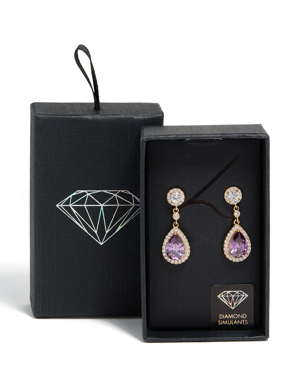 493-gold-purple-cubic-zirconia-double-drop-earrings-5.webp Gold Purple Cubic Zirconia Double Drop Earrings