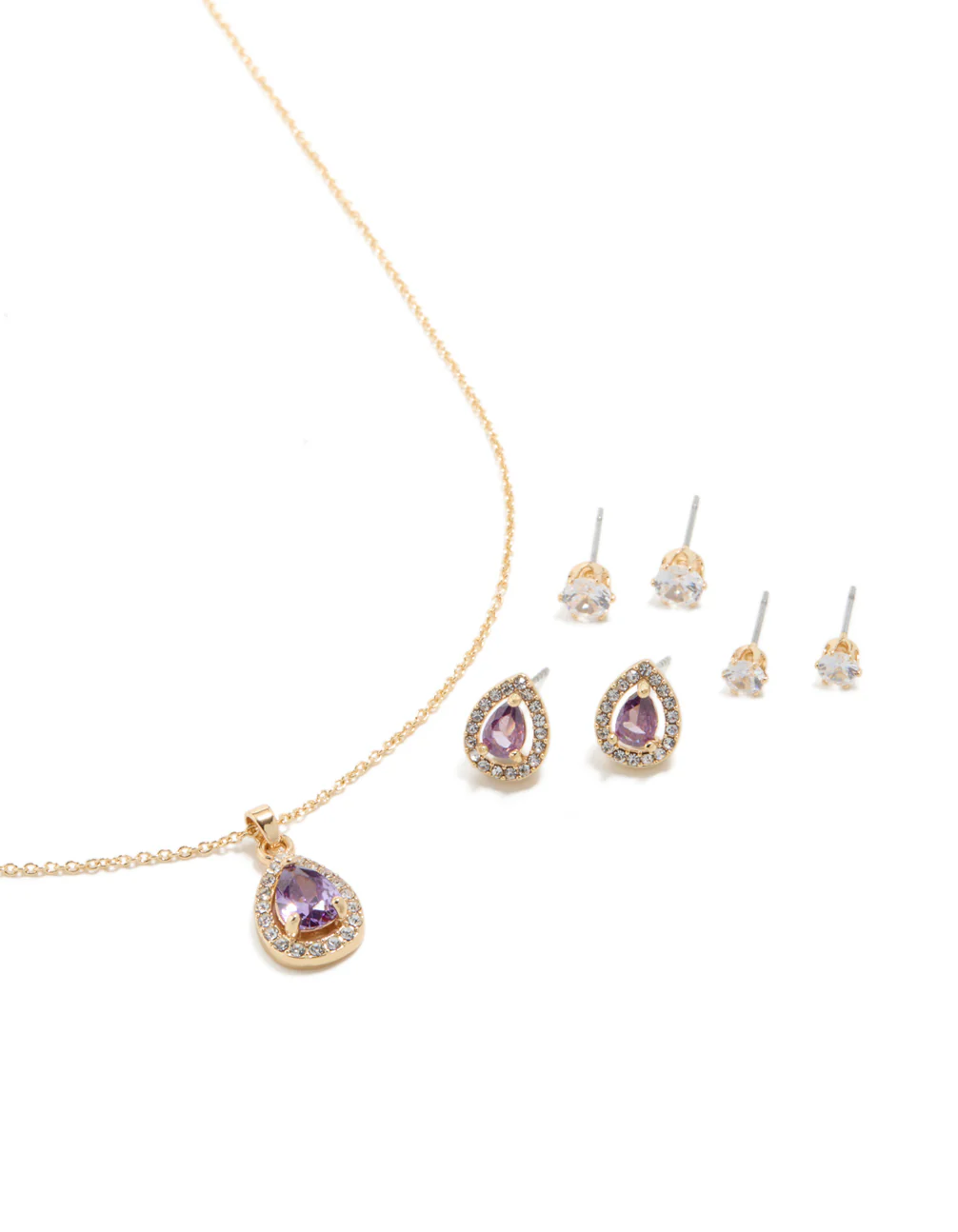 494-gold-purple-cubic-zirconia-necklace-earrings-set-1.webp Gold Purple Cubic Zirconia Necklace & Earrings Set