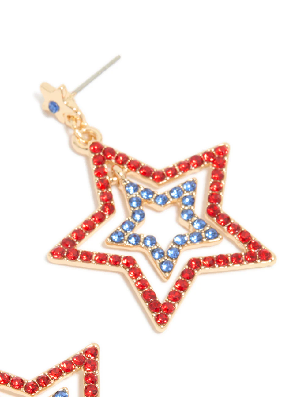 497-gold-red-blue-diamante-triple-star-drop-earrings-5.webp Gold Red & Blue Diamante Triple Star Drop Earrings