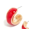 502-gold-red-mini-chunky-hoop-earrings-4.webp Gold Red Mini Chunky Hoop Earrings