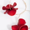 503-gold-red-pearlised-flower-hoop-earrings-2.webp Gold Red Pearlised Flower Hoop Earrings