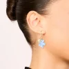 Gold Sea Life Charm Huggie Earrings