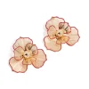 509-gold-statement-red-outline-flower-stud-earrings-2.webp Gold Statement Red Outline Flower Stud Earrings