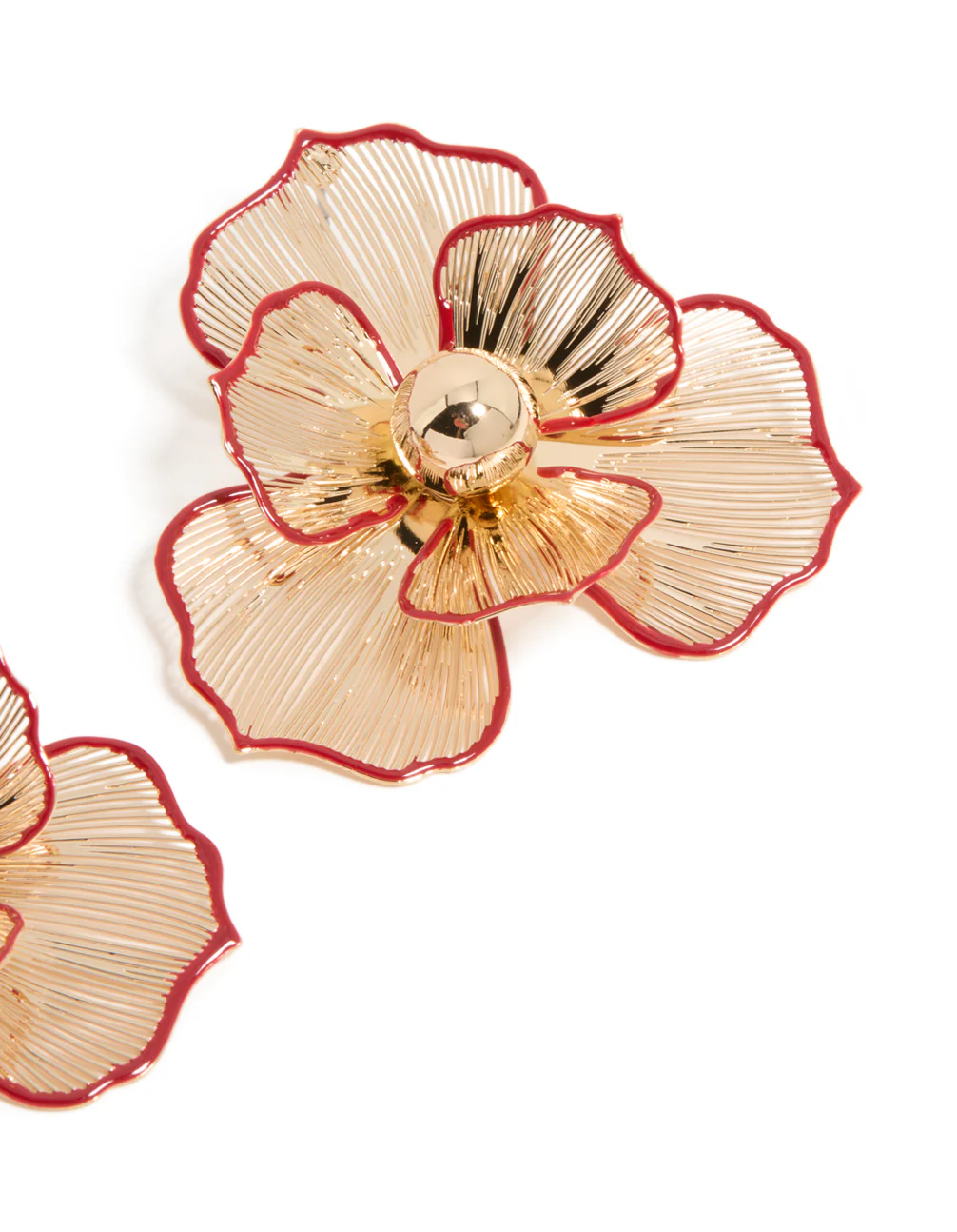 509-gold-statement-red-outline-flower-stud-earrings-5.webp Gold Statement Red Outline Flower Stud Earrings