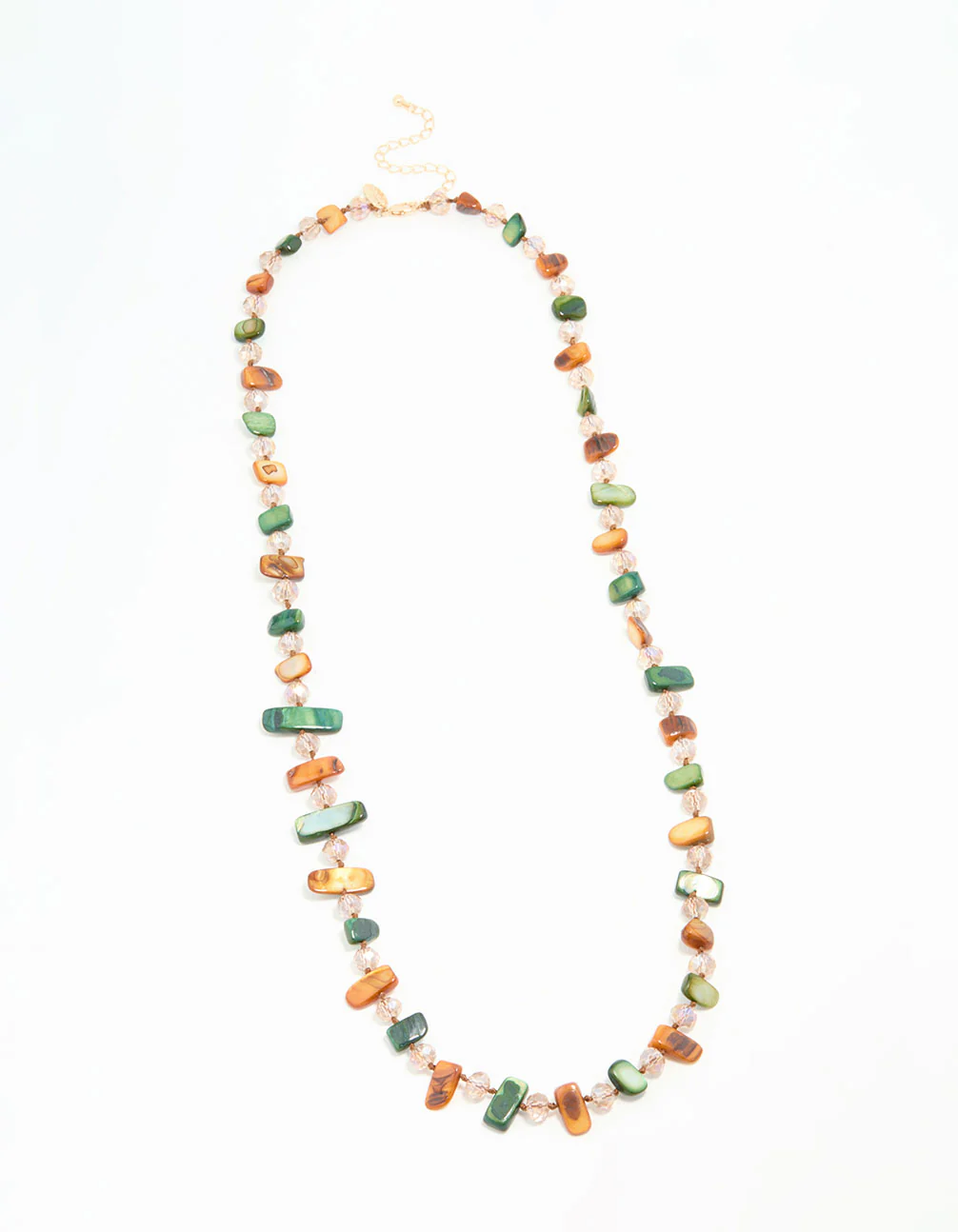 528-green-neutral-beaded-necklace-4.webp Green & Neutral Beaded Necklace