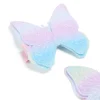 Kids Blue Green Purple Ombre Fabric Butterfly Clips 2-Pack