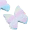 Kids Blue Green Purple Ombre Fabric Butterfly Clips 2-Pack