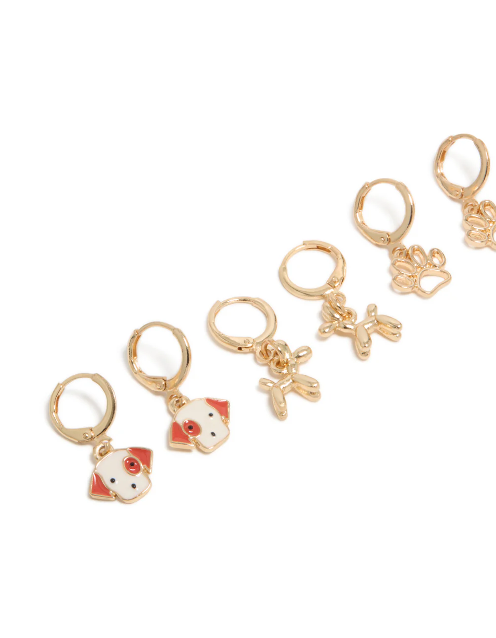 532-kids-gold-dog-paw-huggie-earrings-4-pack-2.webp Kids Gold Dog & Paw Huggie Earrings 4-Pack