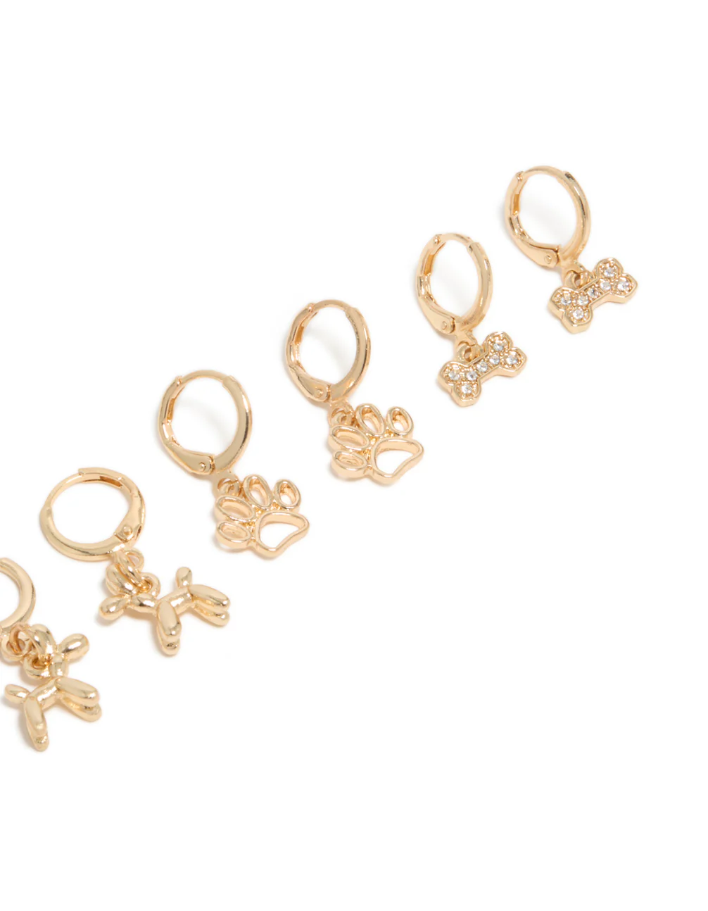 532-kids-gold-dog-paw-huggie-earrings-4-pack-3.webp Kids Gold Dog & Paw Huggie Earrings 4-Pack