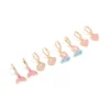 Kids Gold Mermaid Huggie Earrings 4-Pack