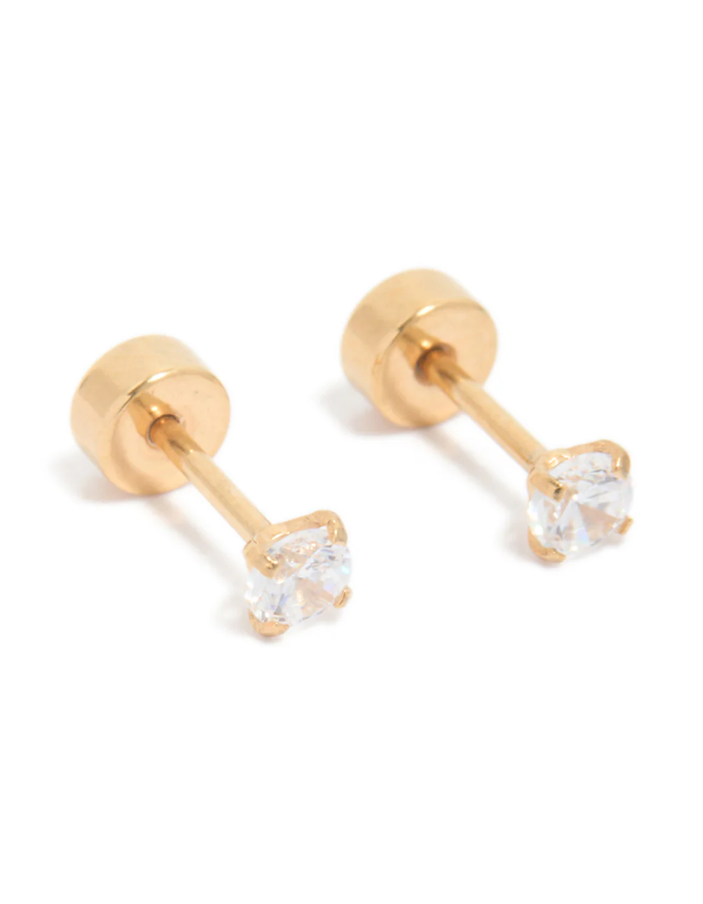 536-kids-gold-plated-surgical-steel-cubic-zirconia-classic-flat-back-studs-1.webp Kids Gold Plated Surgical Steel Cubic Zirconia Classic Flat Back Studs