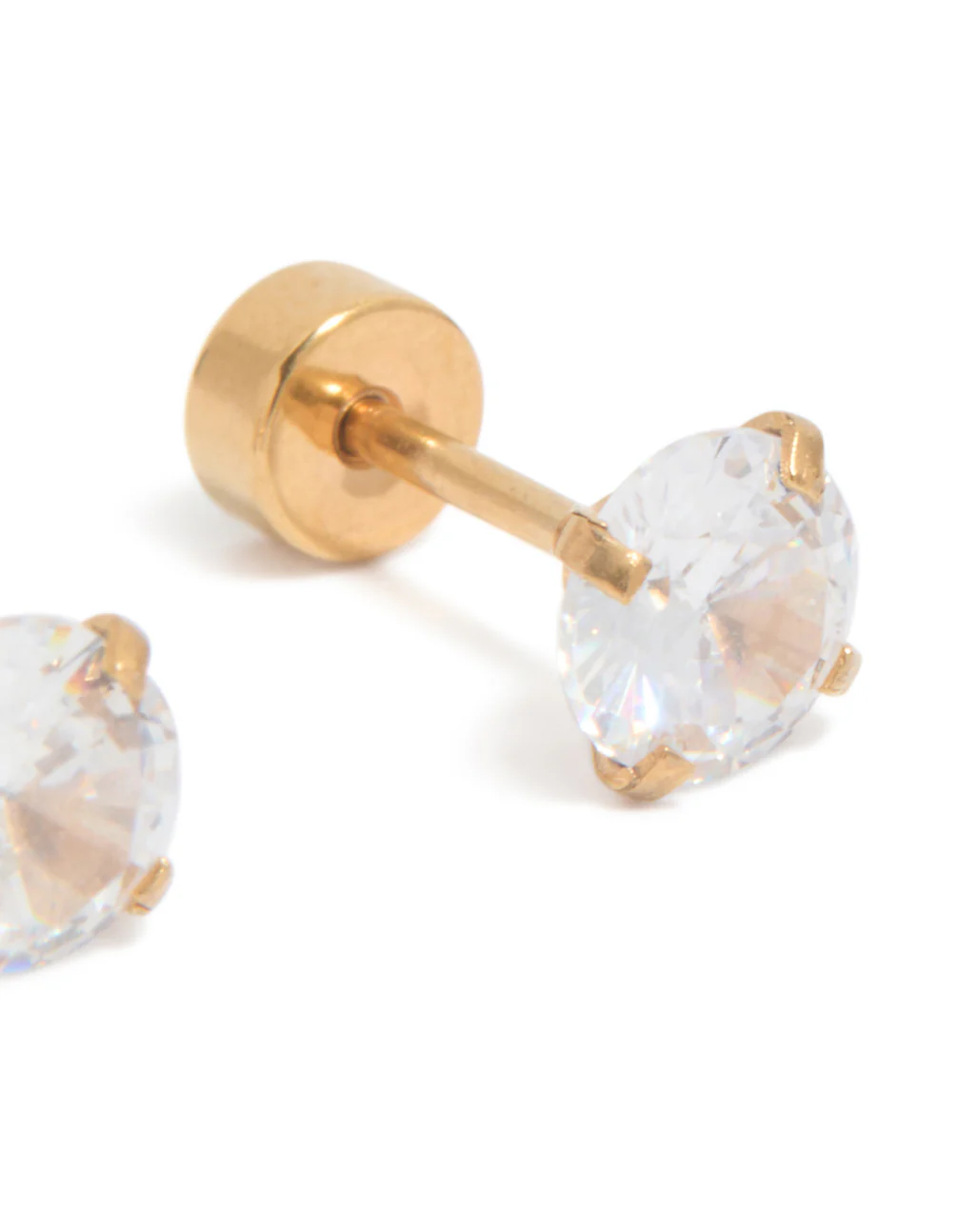 537-kids-gold-plated-surgical-steel-cubic-zirconia-flat-back-studs-3.webp Kids Gold Plated Surgical Steel Cubic Zirconia Flat Back Studs