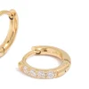 539-kids-gold-plated-surgical-steel-cubic-zirconia-pave-sleeper-earrings-3.webp Kids Gold Plated Surgical Steel Cubic Zirconia Pave Sleeper Earrings
