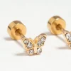 540-kids-gold-plated-surgical-steel-diamante-butterfly-flat-back-earrings-3.webp Kids Gold Plated Surgical Steel Diamante Butterfly Flat Back Earrings
