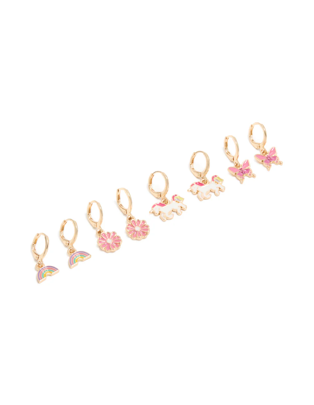 543-kids-gold-unicorn-rainbow-huggie-earrings-4-pack-1.webp Kids Gold Unicorn & Rainbow Huggie Earrings 4-Pack