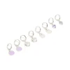 Kids Silver Cat & Paw Huggie Earrings 4-Pack