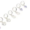 Kids Silver Cat & Paw Huggie Earrings 4-Pack
