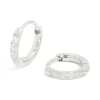 548-kids-surgical-steel-cubic-zirconia-sleeper-earrings-1.webp Kids Surgical Steel Cubic Zirconia Sleeper Earrings