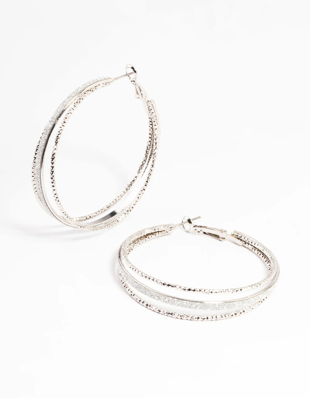 55-silver-textured-split-glitter-hoop-earrings-1.webp Silver Textured Split Glitter Hoop Earrings
