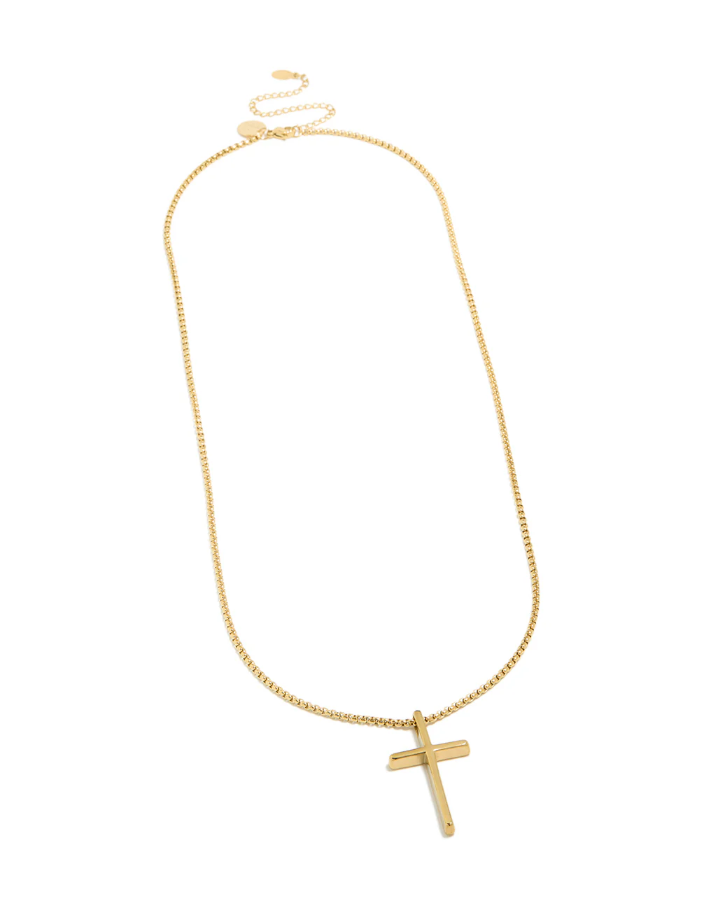 550-mens-gold-plated-stainless-steel-cross-pendant-necklace-2.webp Mens Gold Plated Stainless Steel Cross Pendant Necklace
