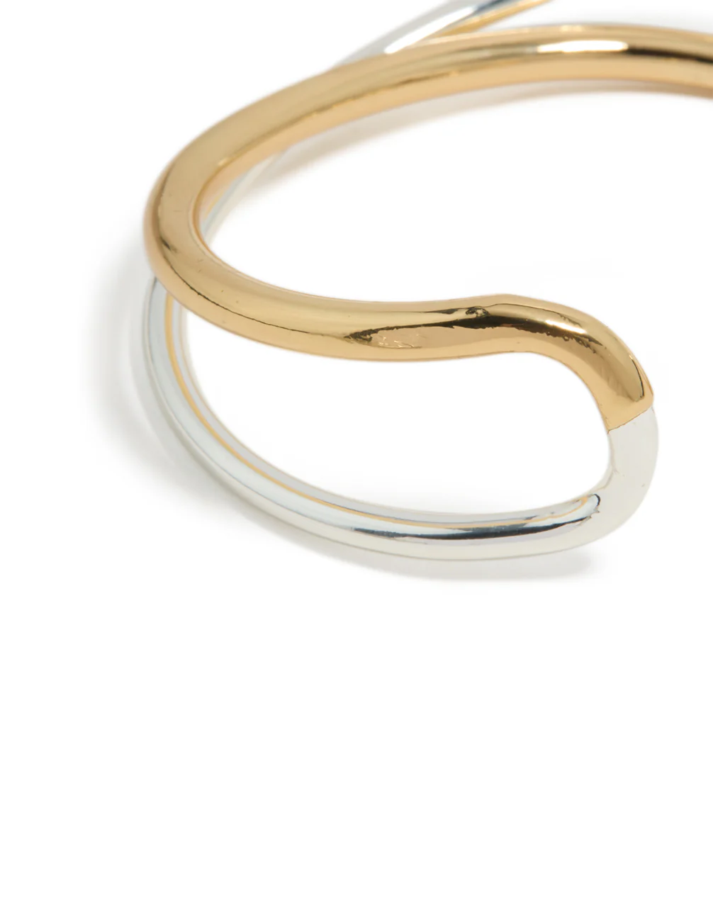 553-mixed-metal-plated-open-crossover-wrist-cuff-4.webp Mixed Metal Plated Open Crossover Wrist Cuff