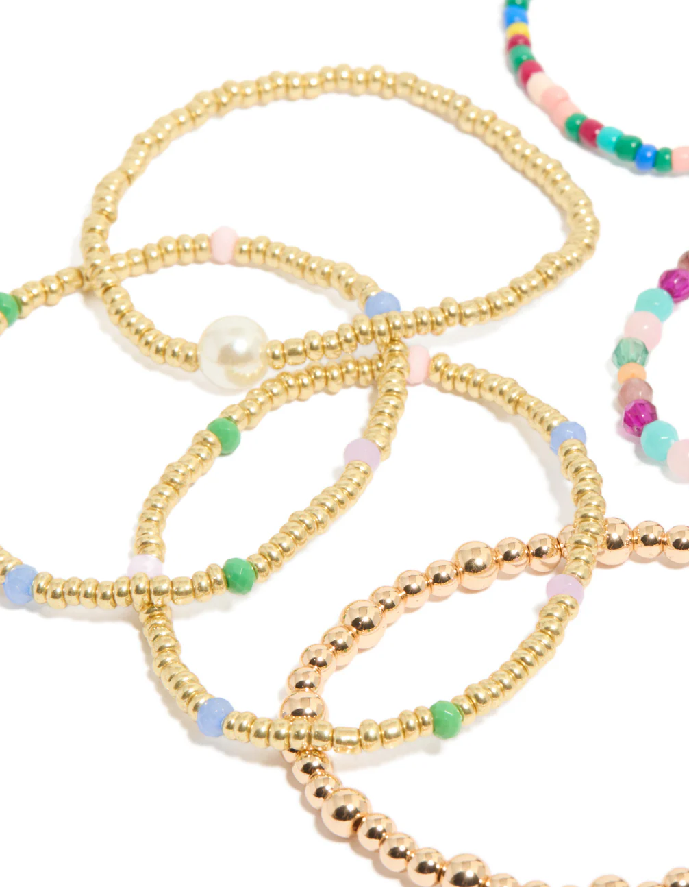556-multicoloured-beaded-stretch-bracelets-9-pack-2.webp Multicoloured Beaded Stretch Bracelets 9-Pack