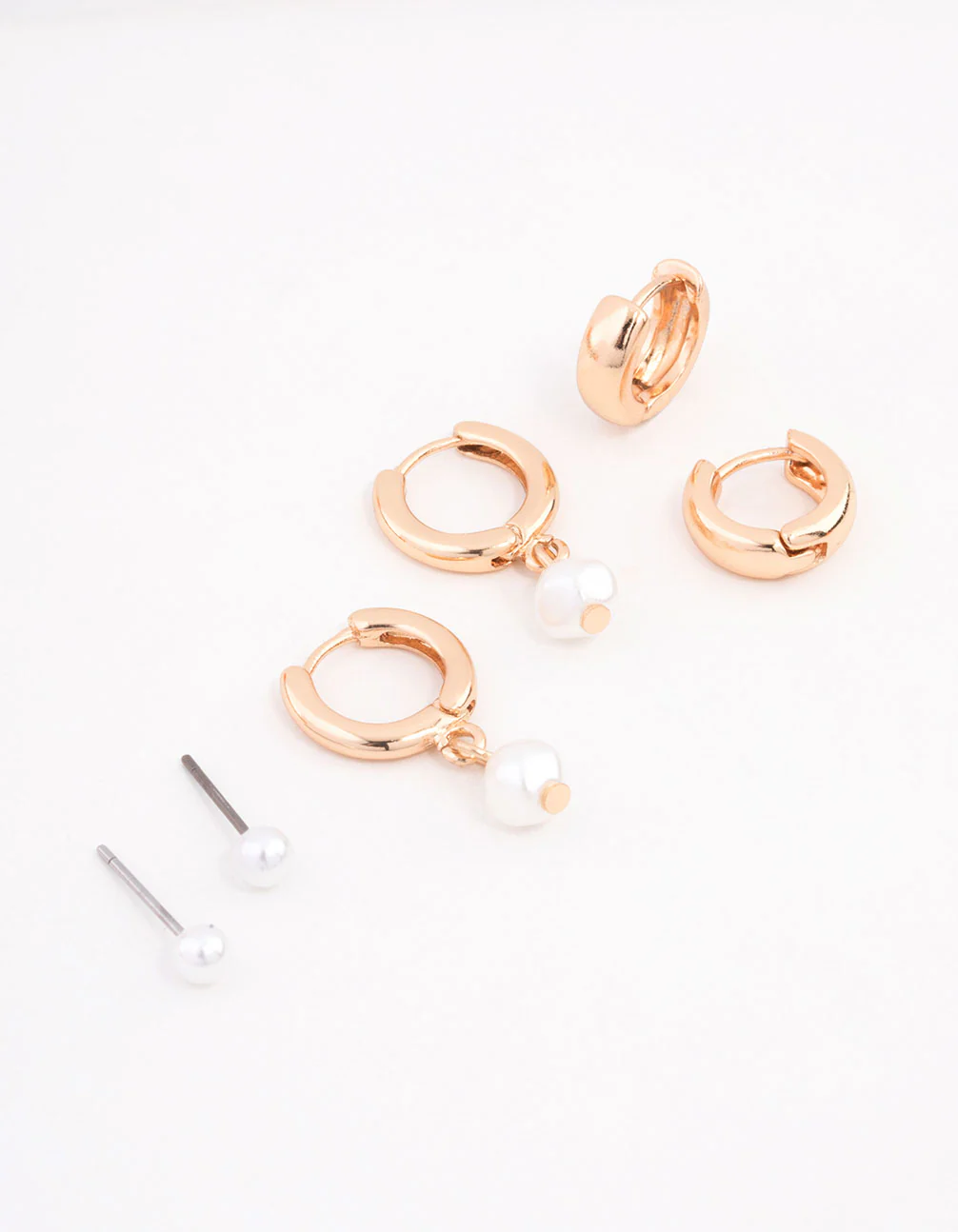 Pearl Huggie Earrings 3-Pack
