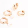 Pearl Huggie Earrings 3-Pack