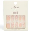 Pink Wave Diamante Mixed Press On Nail Set
