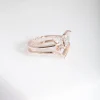 Rose Gold Cubic Zirconia Butterfly Ring