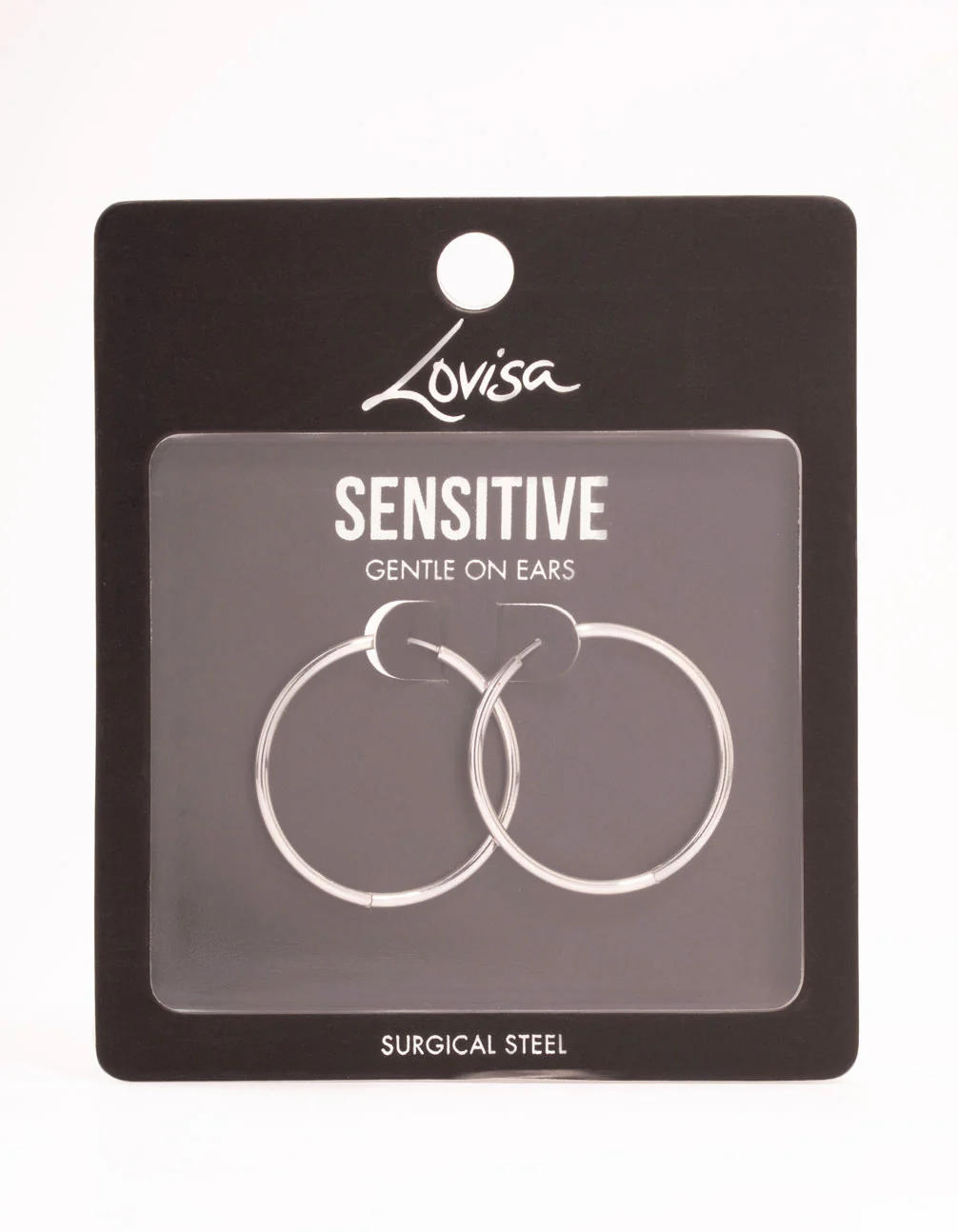 Surgical Steel Polished Hoop Earrings