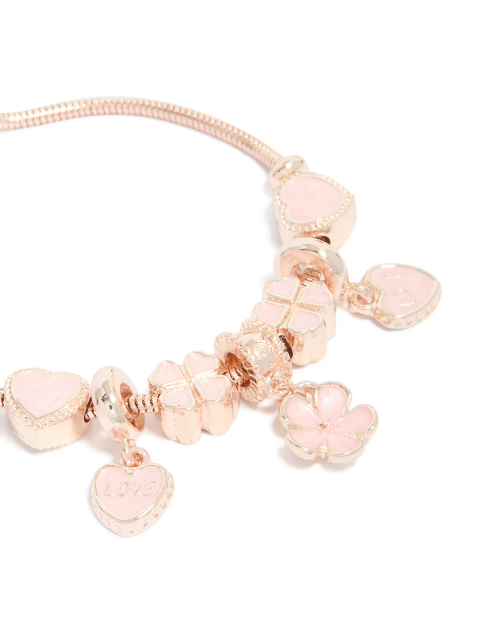 587-rose-gold-flower-heart-charm-toggle-bracelet-4.webp Rose Gold Flower & Heart Charm Toggle Bracelet