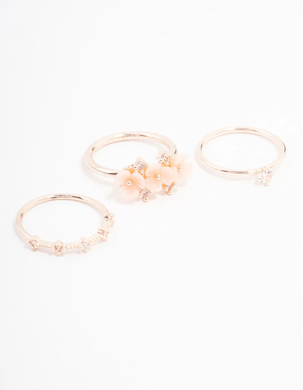 588-rose-gold-plated-triple-flower-stacking-ring-pack-1.webp Rose Gold Plated Triple Flower Stacking Ring Pack