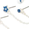 593-silver-blue-cubic-zirconia-chain-flower-huggie-earrings-3-pack-4.webp Silver Blue Cubic Zirconia Chain Flower & Huggie Earrings 3-Pack