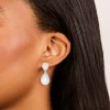 Silver Cubic Zirconia Angelina Drop Earrings