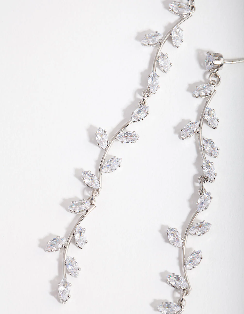 597-silver-cubic-zirconia-bendy-vine-drop-earrings-2.webp Silver Cubic Zirconia Bendy Vine Drop Earrings