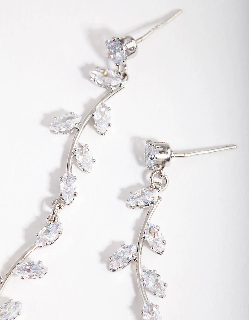 597-silver-cubic-zirconia-bendy-vine-drop-earrings-3.webp Silver Cubic Zirconia Bendy Vine Drop Earrings