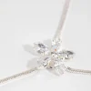 601-silver-cubic-zirconia-flower-vine-y-necklace-3.webp Silver Cubic Zirconia Flower Vine Y Necklace