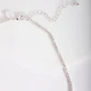 Silver Cubic Zirconia Graduating Diamante Tennis Necklace