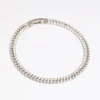 Silver Cubic Zirconia Layered Tennis Bracelet