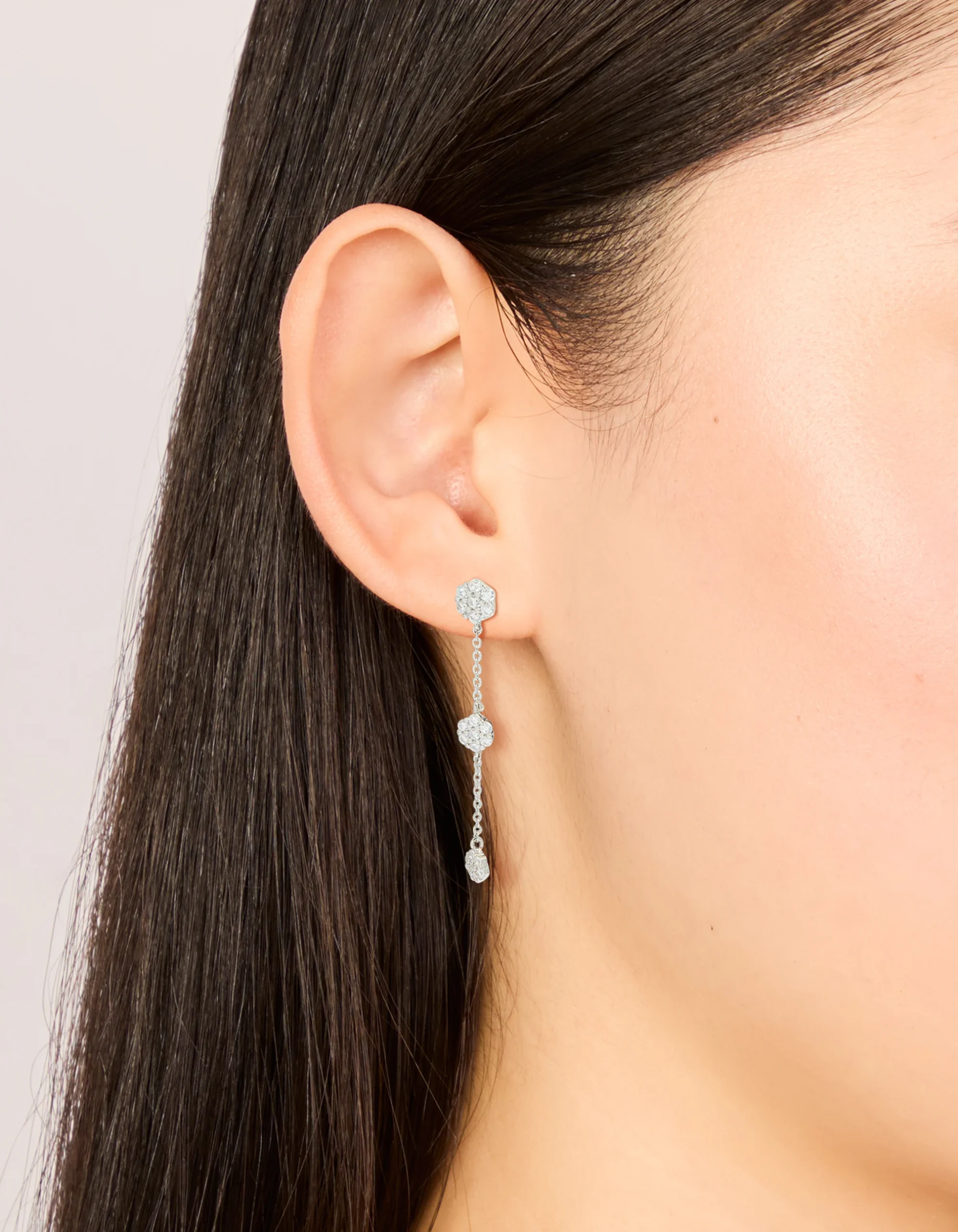 604-silver-cubic-zirconia-mini-floral-drop-earrings-1.webp Silver Cubic Zirconia Mini Floral Drop Earrings