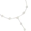 605-silver-cubic-zirconia-mini-floral-y-necklace-2.webp Silver Cubic Zirconia Mini Floral Y Necklace