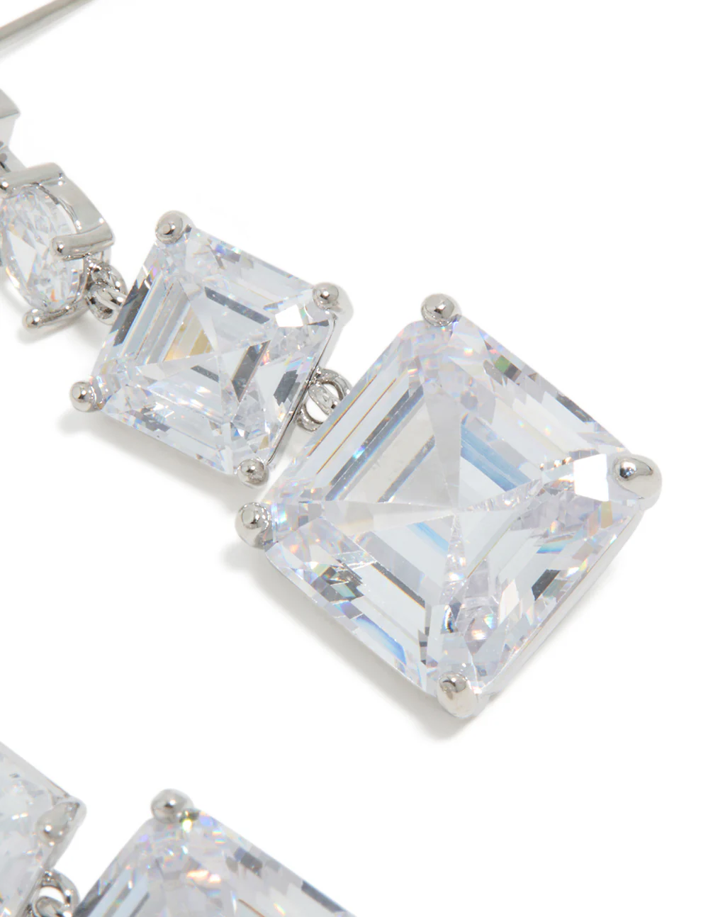 610-silver-cubic-zirconia-square-drop-earrings-5.webp Silver Cubic Zirconia Square Drop Earrings