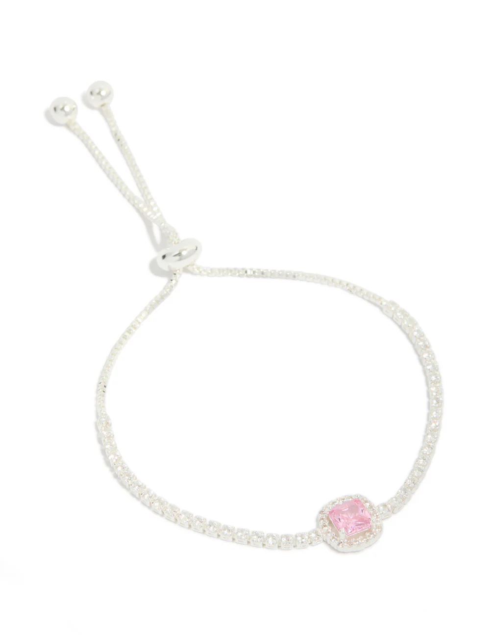 611-silver-cubic-zirconia-square-halo-toggle-bracelet-2.webp Silver Cubic Zirconia Square Halo Toggle Bracelet