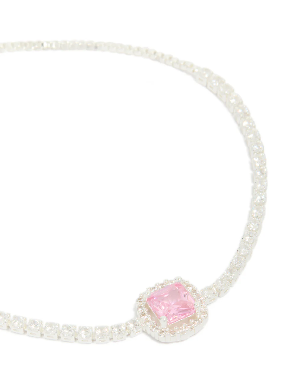 611-silver-cubic-zirconia-square-halo-toggle-bracelet-4.webp Silver Cubic Zirconia Square Halo Toggle Bracelet